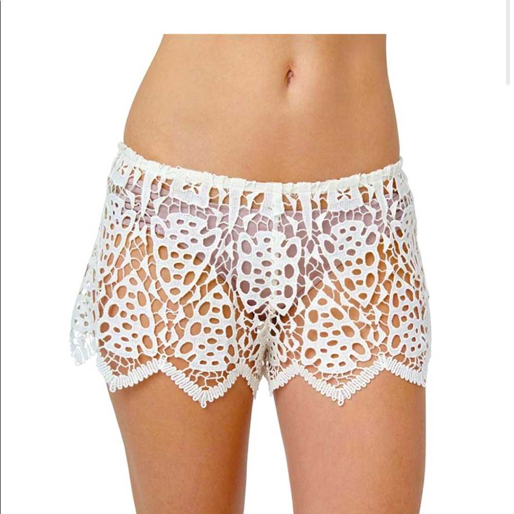 Eberjey Cream Spearhead Sam Bridal Shorts NWT Size S/M